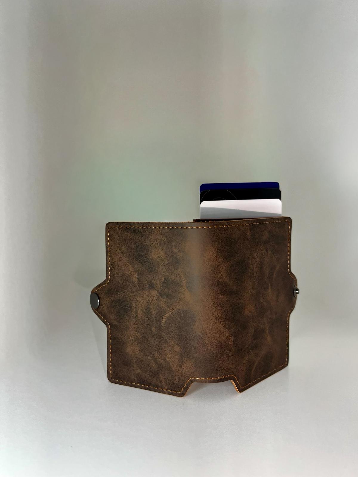 Portofel Clipster - dark brown